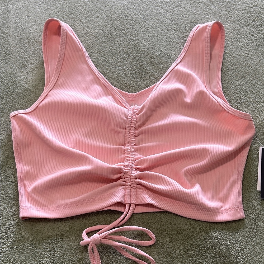 Allure Luxe Pink Ruched Top